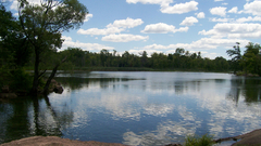 Green blue clouds Landscapes