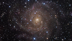 Green blue outer space