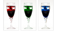 Green blue red glasses