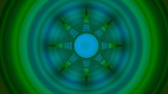 Green blue sun multicolor