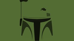 Green boba fett minimalistic