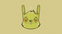 Green Bunnies sick digital art