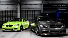 green cars black cars BMW E92 BMW 3 Series BMW Car vehicle