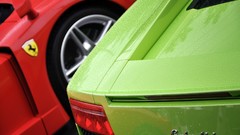 Green cars cars Lamborghini