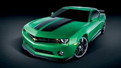 Green cars chevrolet camaro