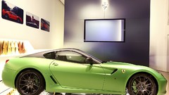 Green cars concept art Ferrari 599