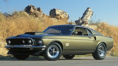 Green cars grass Ford