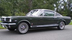 Green cars vehicles Ford mustang