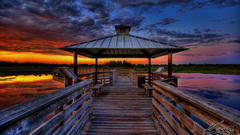 Green-cay nature-reserve sunset Florida