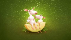 Green cheese mice