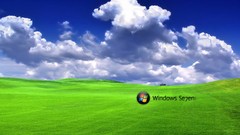 Green clouds windows 7