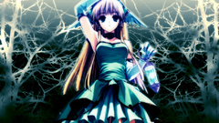 Green cute Anime Manga little