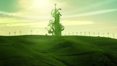 Green design fields shapes