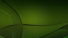 Green digital art shapes green background