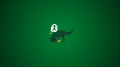 Green Dinosaurs Arms funny Rex minimalistic simplistic