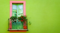 Green door
