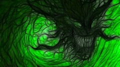 Green Dragons artwork digital art Fractalius