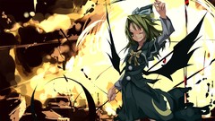 Green dress Shimadoriru woman