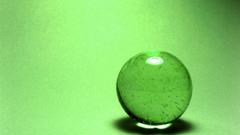 Green droplet abstract