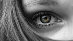 Green eye green eyes sarah grayscale selective coloring