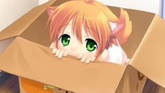 Green eyes animal ears