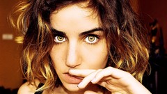 Green eyes brunettes piercings