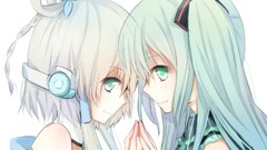 Green eyes hatsune miku vocaloid luo tianyi