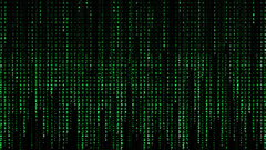 Green falling down matrix