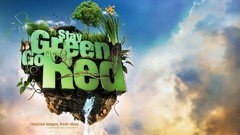 Green fantasy artwork Photo