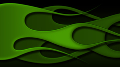 Green flames