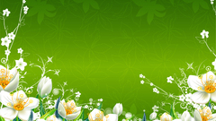 Green Flowers spring floral