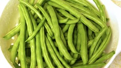 Green food harvest beans