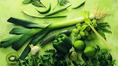 Green food kiwi vegetables asparagus