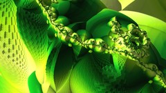 Green Fractals abstract mantis geometry