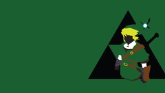 Green green background link the legend of zelda minimalistic 