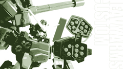 Green gundam robot white