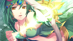 Green hair Huntress bows