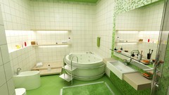 Green interior bathroom architecture interior design