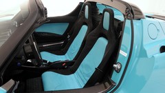 Green interior cars brabus Tesla Roadster