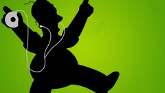 Green ipod funny Homer