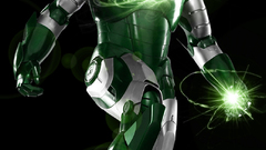 Green Iron Man suit