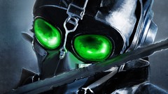 Green Katana Dangerous pilot masks gas masks romantically 