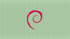 Green Linux striped texture