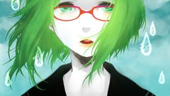 Green meganekko megpoid gumi