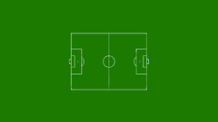 Green minimalistic Football field