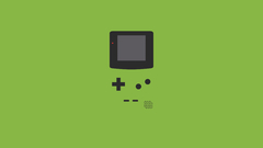 Green minimalistic gameboy