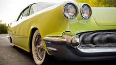 Green old cars classic