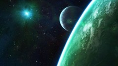 Green outer space Stars