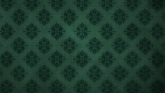 Green patterns damask