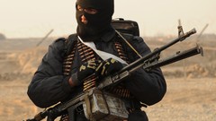 Green police Kalashnikov masks National RPK light machine gun 